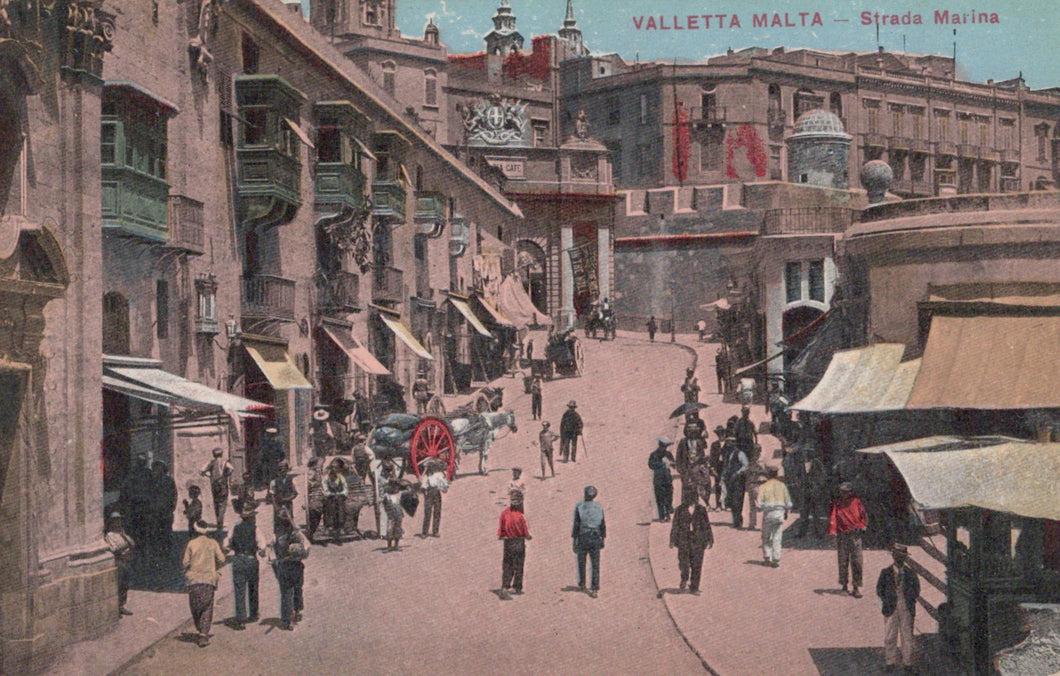 Malta Postcard - Valletta, Strada Marina  SW20272