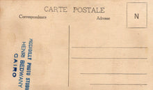 Load image into Gallery viewer, Back of a vintage postcard with &#39;Henri Bedwany&#39; studio branding
