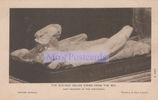 British Museum Postcard - The Parthenon, The Sun-God Helios   SW20093