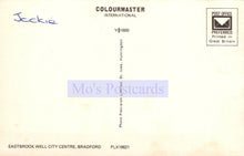Load image into Gallery viewer, Back of a postcard with &#39;Colourmaster International&#39; and &#39;Mo&#39;s Postcards&#39; branding.
