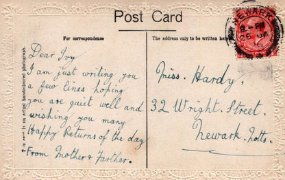 Greetings Postcard - Best Wishes For Your Birthday, Flowers  VT523