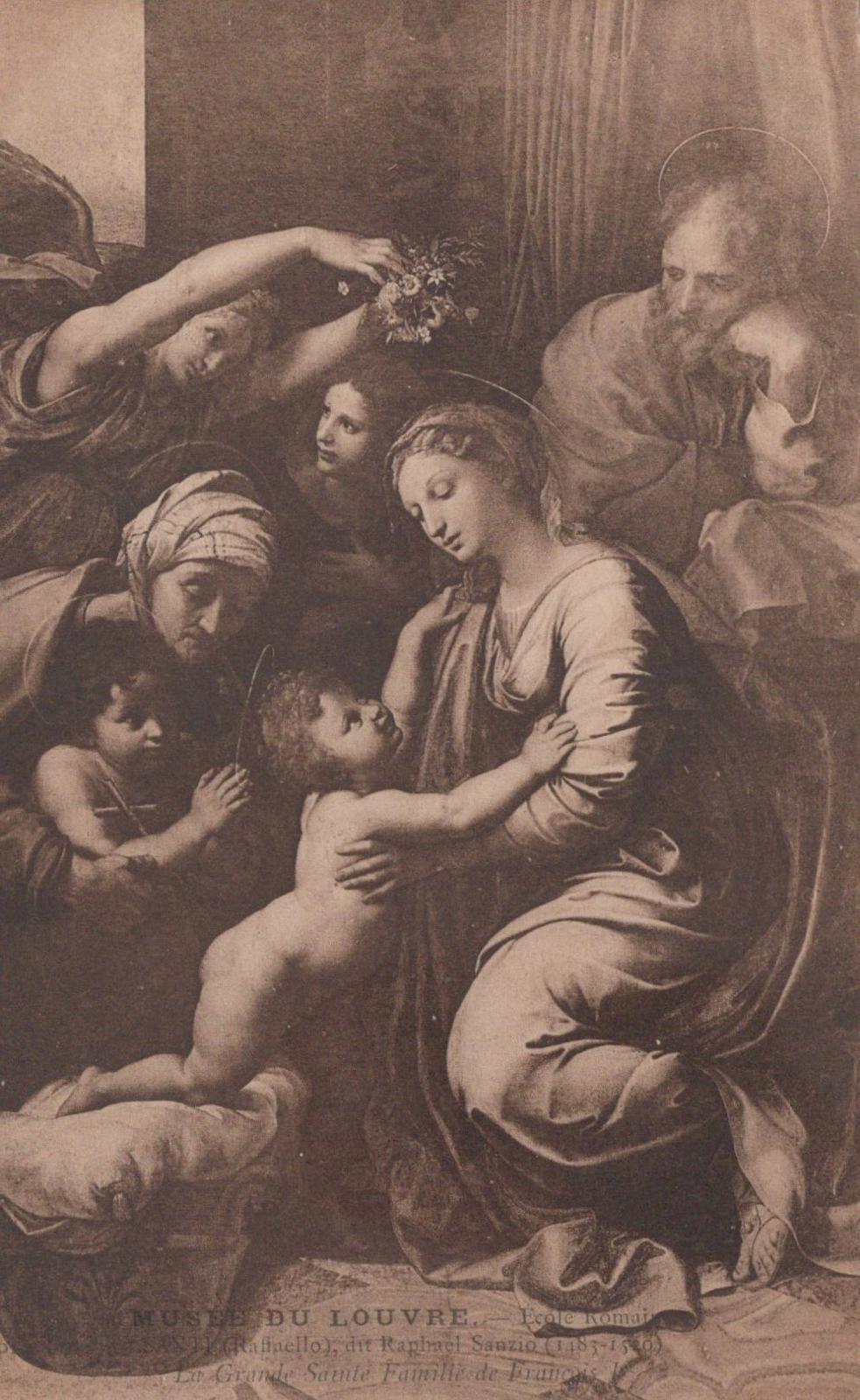 Art Postcard - Painting, The Holy Family of Francis I, Raphael  VT524