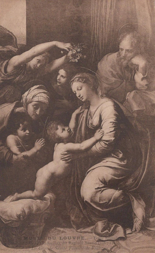 Art Postcard - Painting, The Holy Family of Francis I, Raphael  VT524
