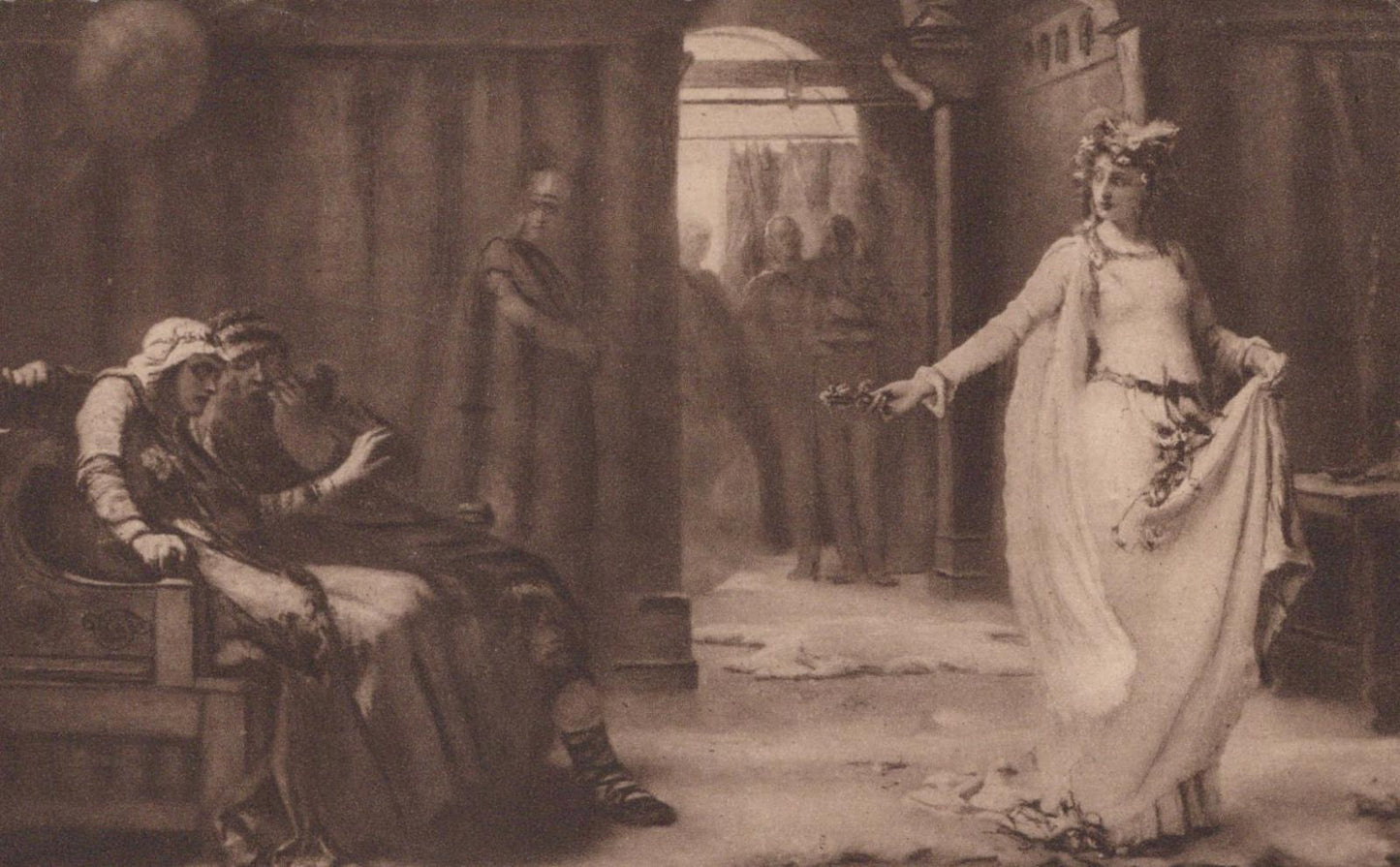 Art Postcard - William Shakespeare’s Hamlet, Ophelia's Madness  VT525