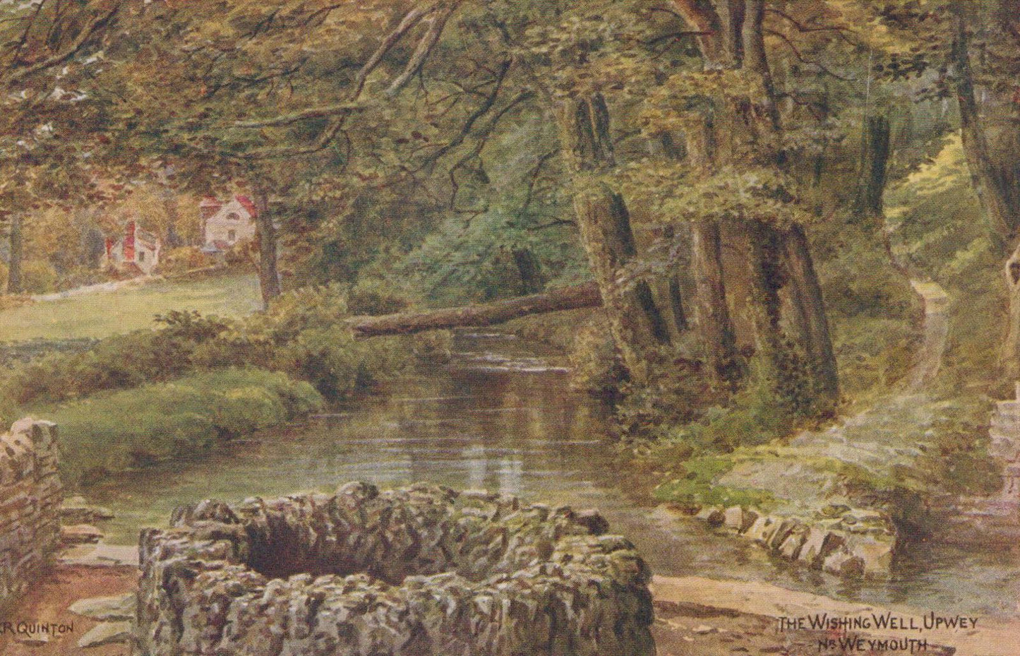 Dorset Postcard - The Wishing Well, Upwey, Nr Weymouth  VT542