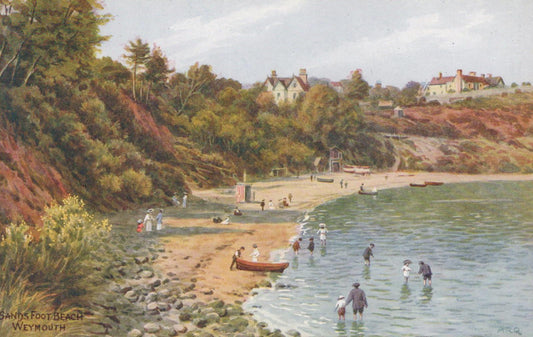 Dorset Postcard - Sands Foot Beach, Weymouth  VT543