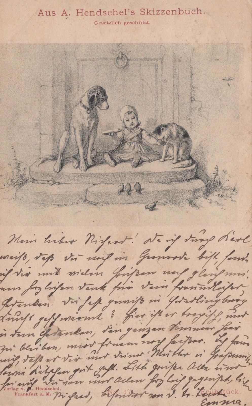 Art Postcard - Illustration From Aus A. Hendschel's Skizzenbuch VT550