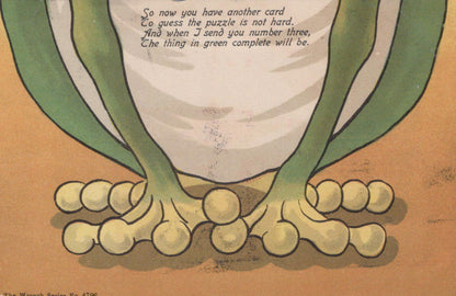 Puzzle Postcard - Large Frog, Thing in Green  VT551