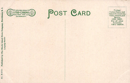 Vintage postcard with Luth-Chrome branding and postage information.