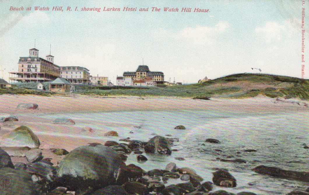 America Postcard - Beach at Watch Hill, Rhode Island  SW20823  