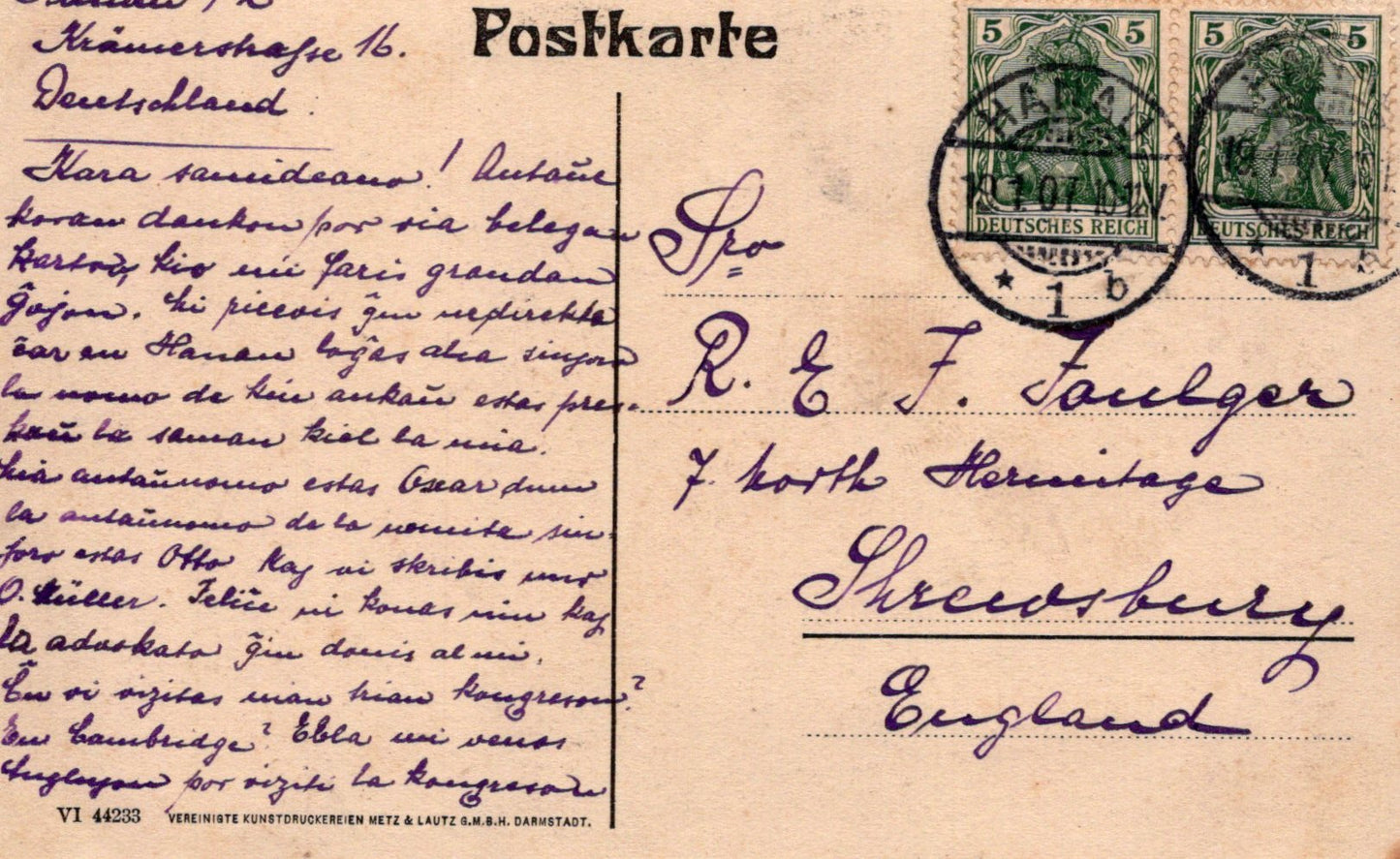 Switzerland Postcard - Hanau, Kinzigbrucke   SW20828