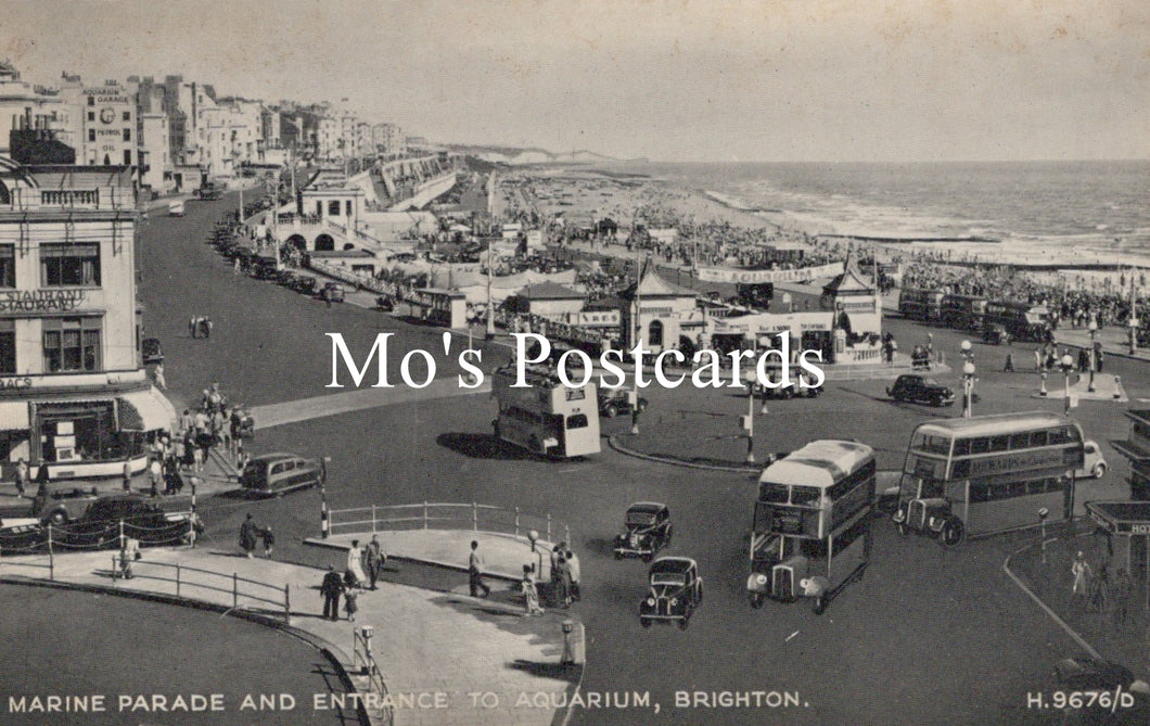 Sussex Postcard - Brighton, Marine Parade and Aquarium SW19189