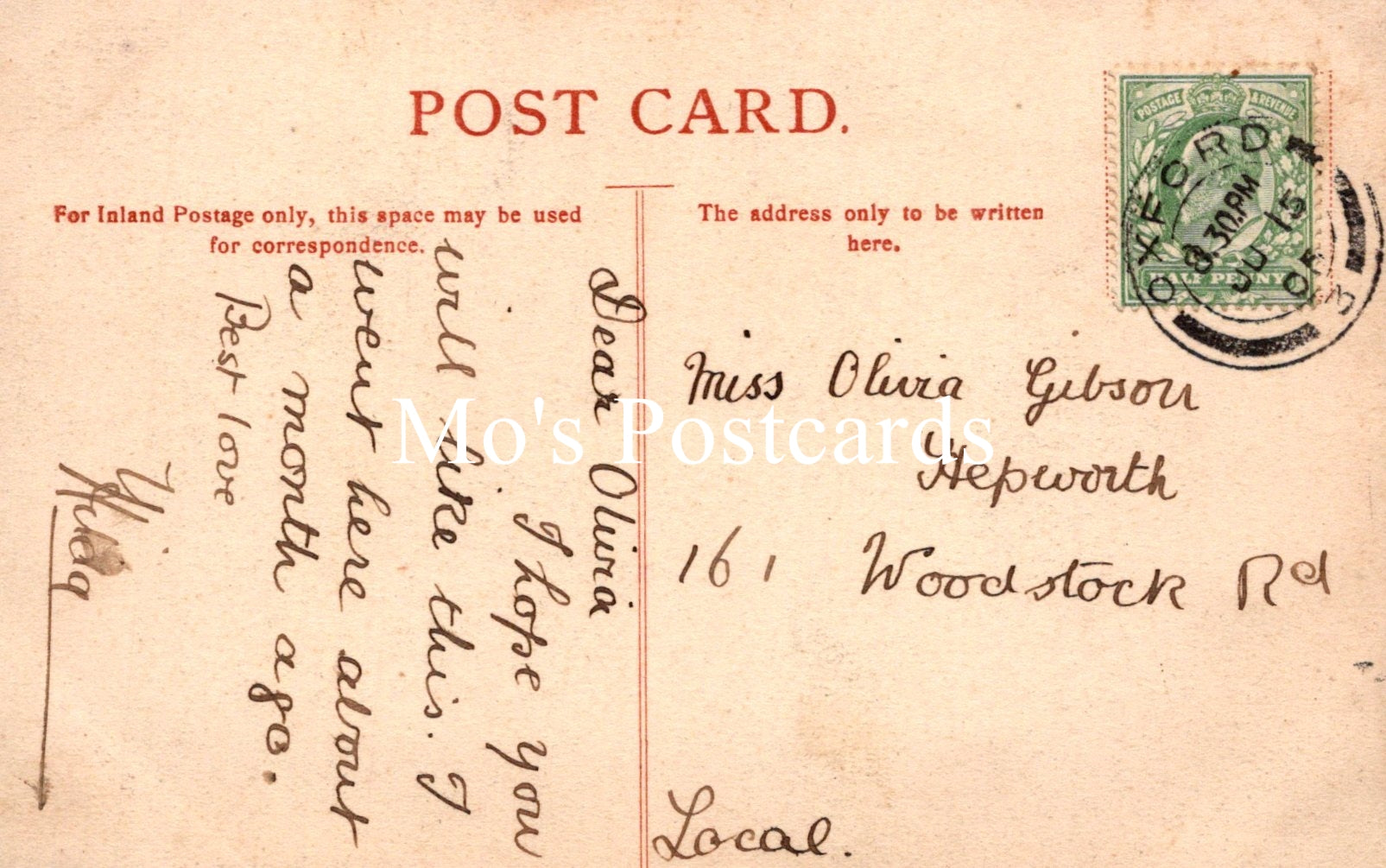 Oxfordshire Postcard - High Lodge, Blenheim, Woodstock SW19182