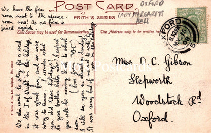 Oxfordshire Postcard - Oxford, Lady Margaret's Hall  SW19185