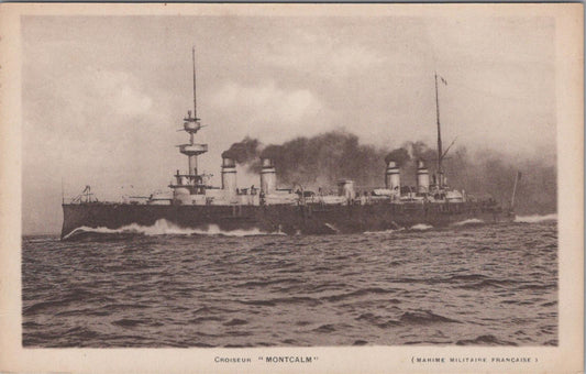 Naval History Postcard - French Navy Light Cruiser Montcalm   XT360