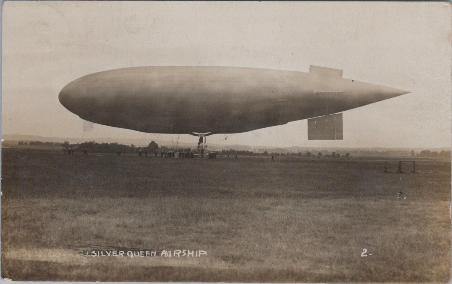 Aviation Postcard - Silver Queen Airship, British Non-Rigid Blimp  XT376