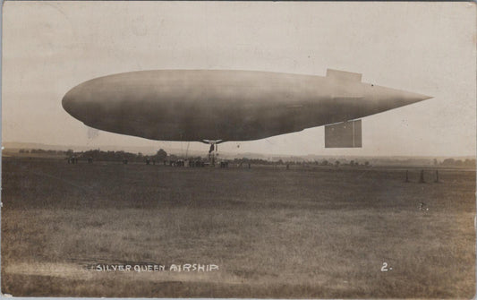 Aviation Postcard - Silver Queen Airship, British Non-Rigid Blimp  XT376