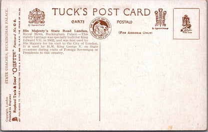 Royalty Postcard - State Coaches, Buckingham Palace  XT380
