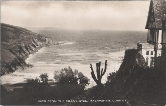 Cornwall Postcard - View From The Crag Hotel, Maenporth  XT383