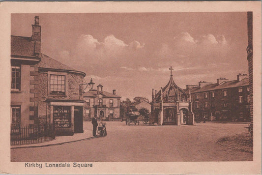 Cornwall Postcard - Kirkby Lonsdale Square. English Lake District  XT385