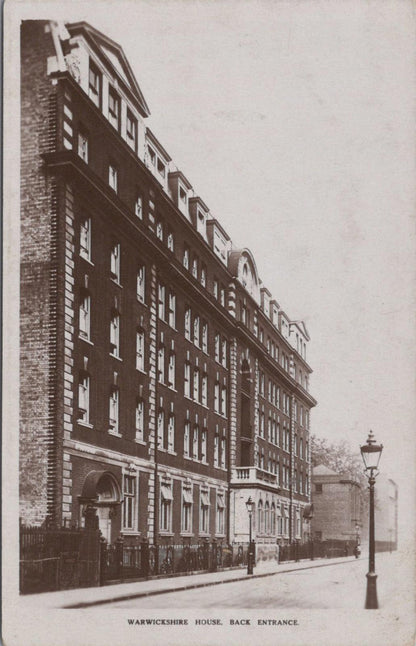 London Postcard - Warwickshire House Back Entrance, Camden   XT397