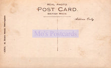 Load image into Gallery viewer, Back of a vintage postcard with &#39;Mo&#39;s Postcards&#39; branding.
