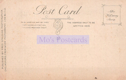 Vintage-style postcard with decorative text and 'Mo's Postcards' branding.