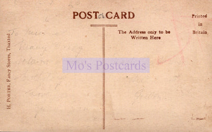Vintage-style postcard with text and 'Mo's Postcards' branding.