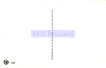 Load image into Gallery viewer, Back of a postcard with &#39;Mo&#39;s Postcards&#39; branding and address information.
