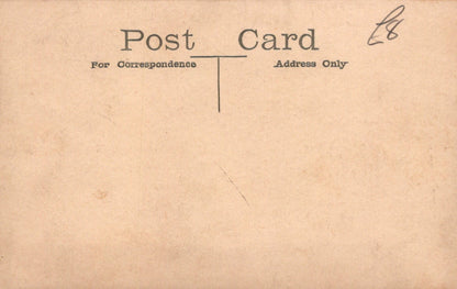 Vintage-style postcard with 'For Correspondence Address Only' text on a beige background