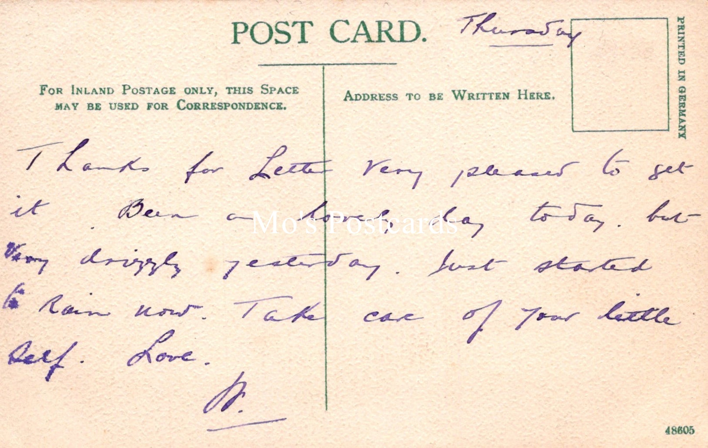 Dorset Postcard - Elm Lane Cottages, Studland  SW19146