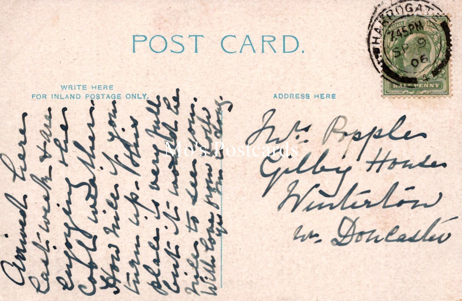 Yorkshire Postcard - Crown Hotel, Harrogate  SW19175