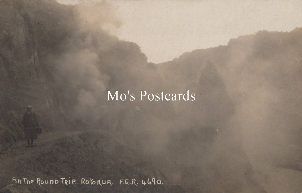 New Zealand Postcard - On The Round Trip, Rotorua SW19181