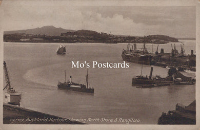 New Zealand Postcard - Auckland Harbour, Showing North Shore SW19186