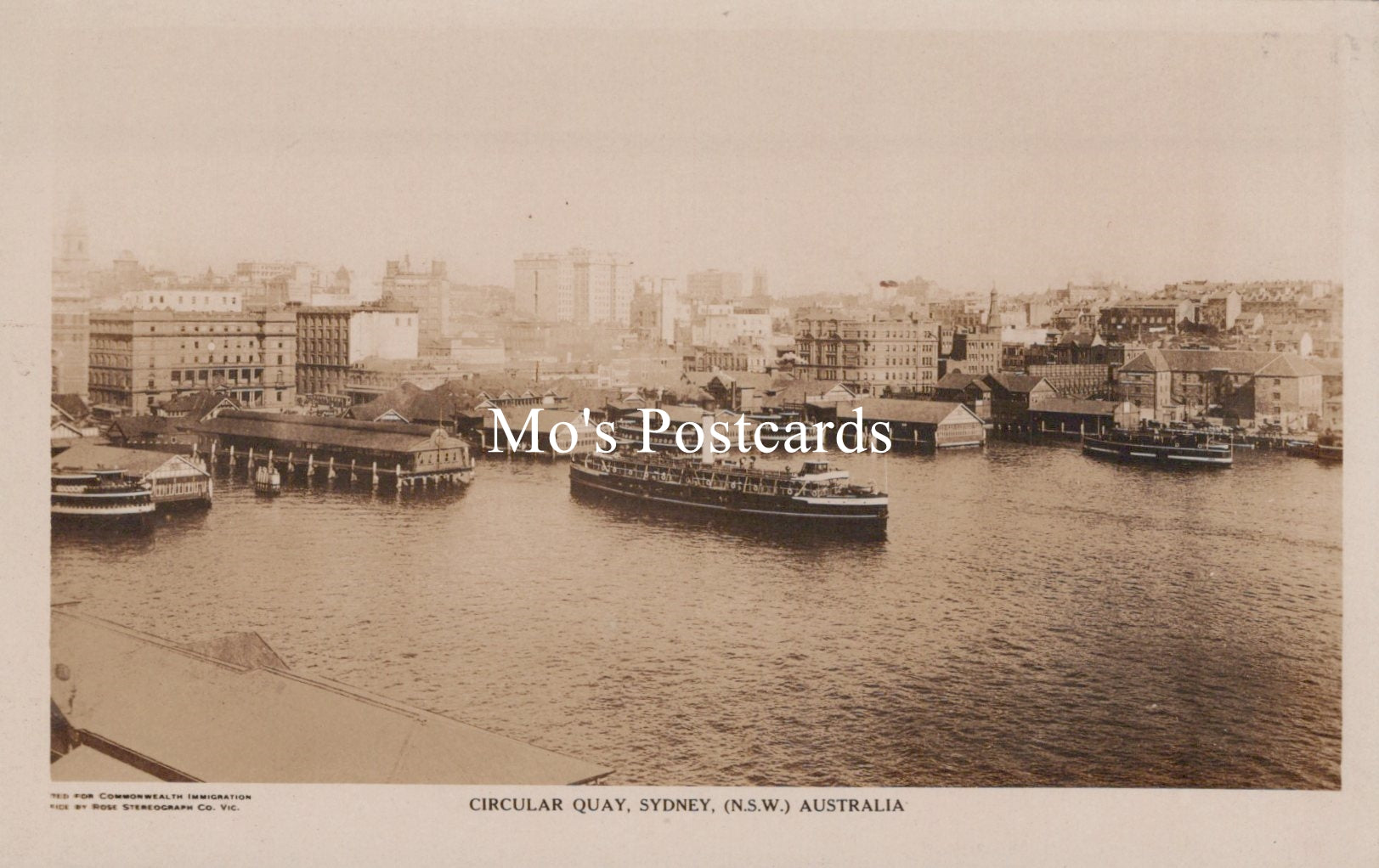 Australia Postcard - Circular Quay, Sydney  SW19193