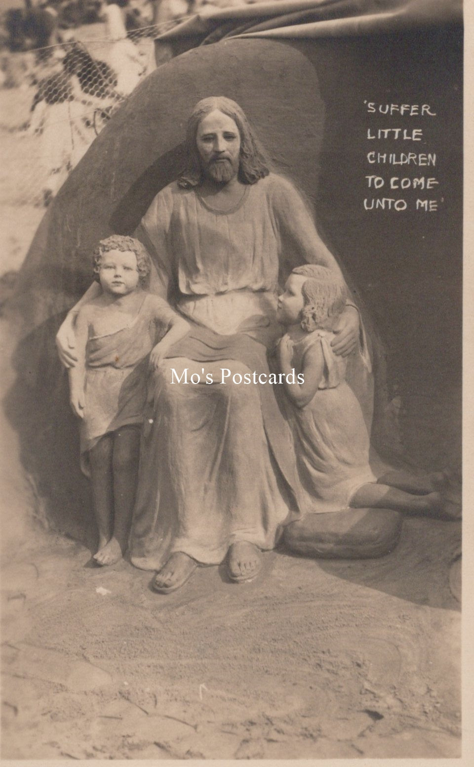 Sand Sculpture Postcard - Suffer Little Children To Come Unto Me SW19198