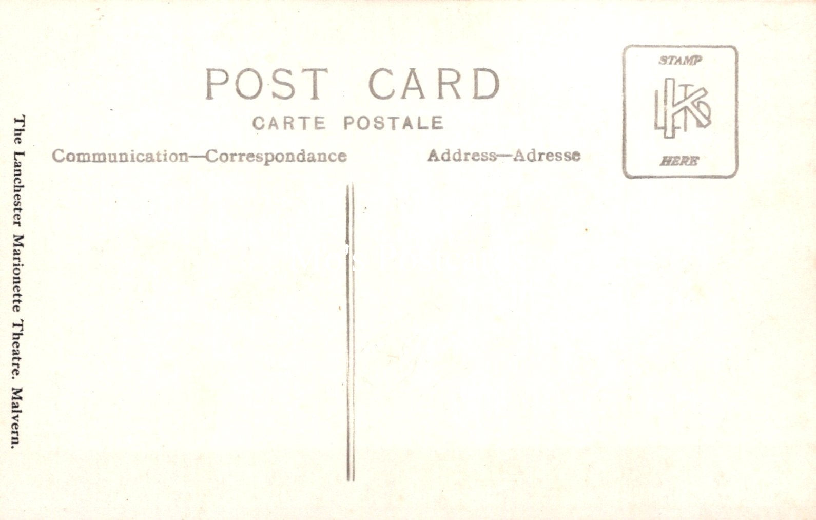 Theatrical Postcard - The Lanchester Marionette Theatre SW19200