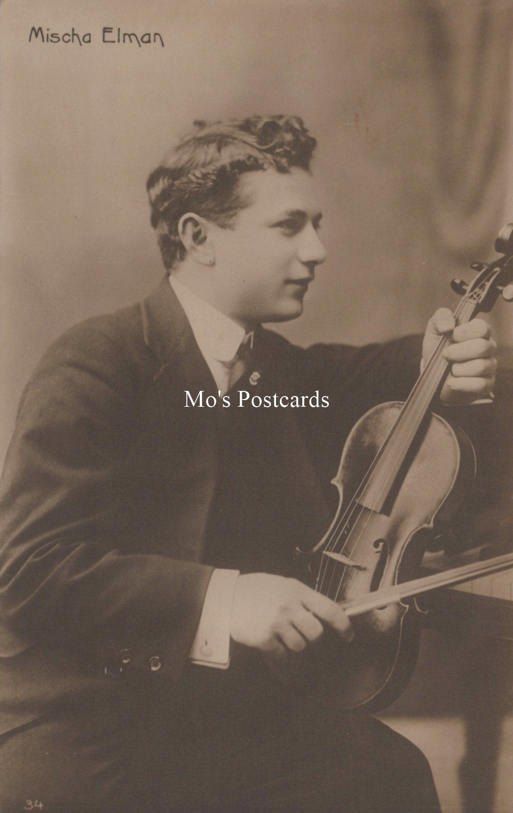 Musician Postcard - Mischa Elman, Russian-American Violinist SW19201