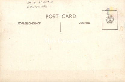 Dorset Postcard - Sand Sculptor John Sucholmin at Bournemouth  SW19212