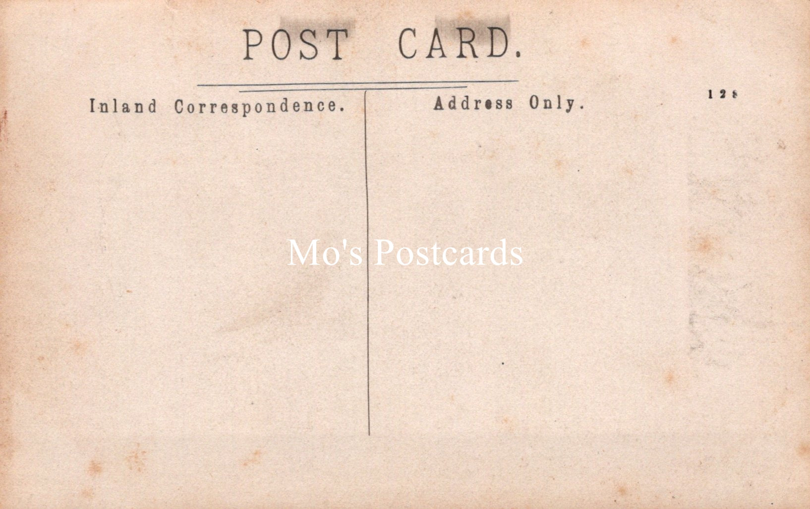  Back of a postcard