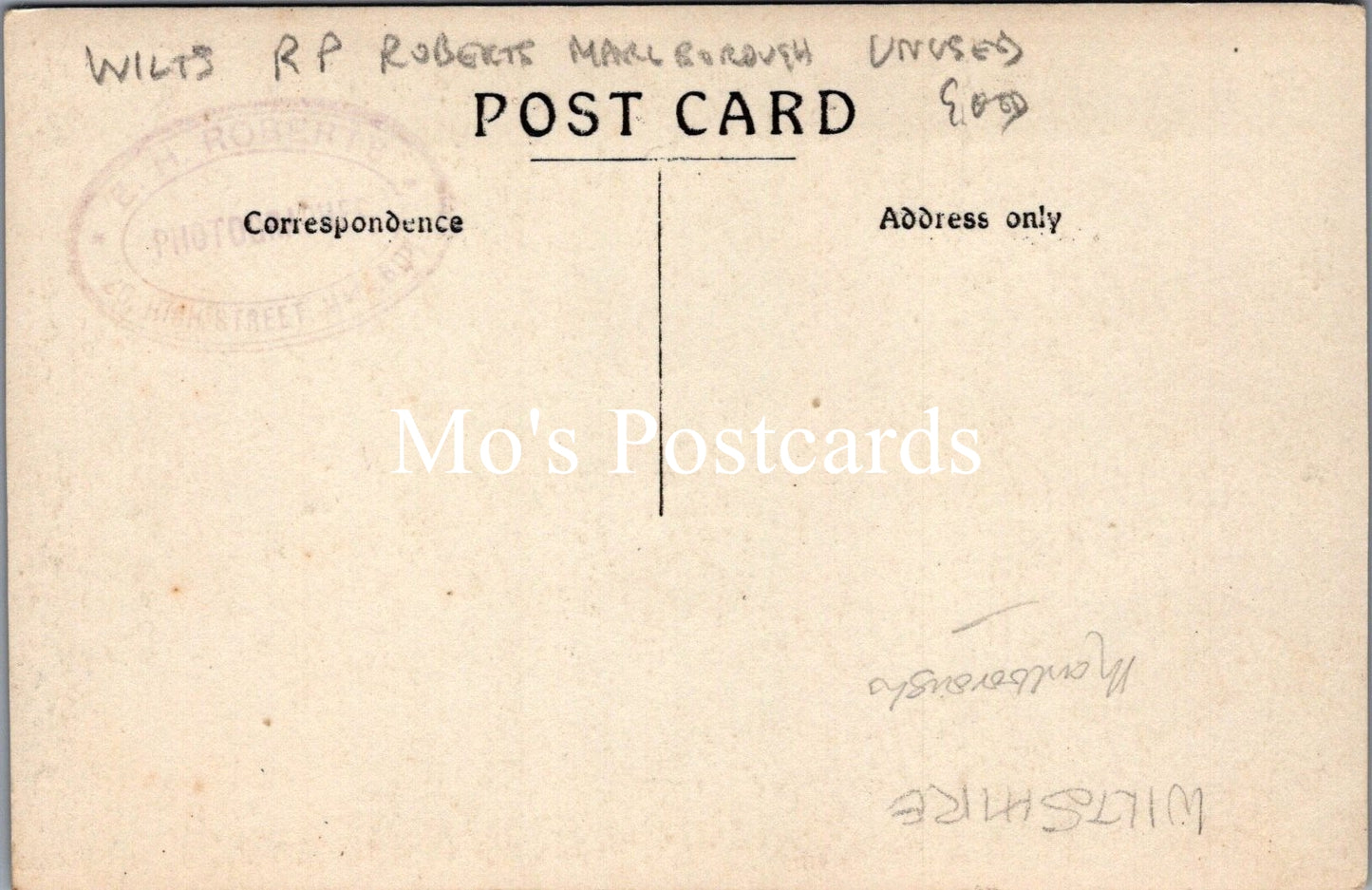 Wiltshire Postcard - Marlborough Church   SW17193