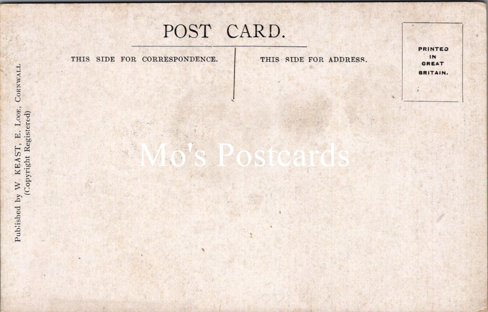 Cornwall Postcard - Artist Pencil Sketch of Polperro SW17204