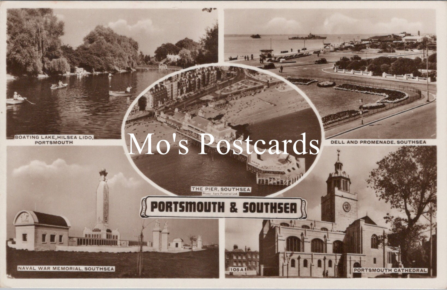 Hampshire Postcard - Views of Portsmouth and Southsea  SW17218