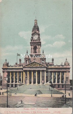 Hampshire Postcard - Town Hall, Portsmouth   SW17219