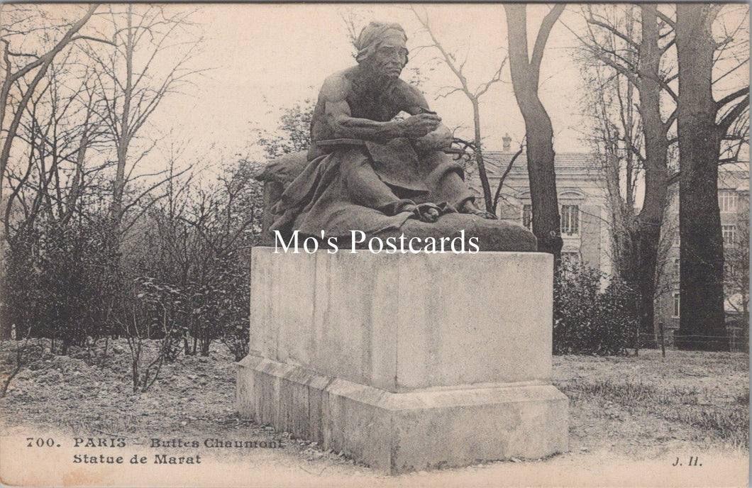 France Postcard - Paris, Buttes Chaumont, Statue De Marat  SW17804