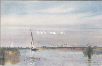 Norfolk Postcard - Heigham Sounds, Norfolk Broads  SW17811
