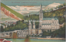 Load image into Gallery viewer, France Postcard - Lourdes, La Basilique Et Les Pyrenees  SW17817

