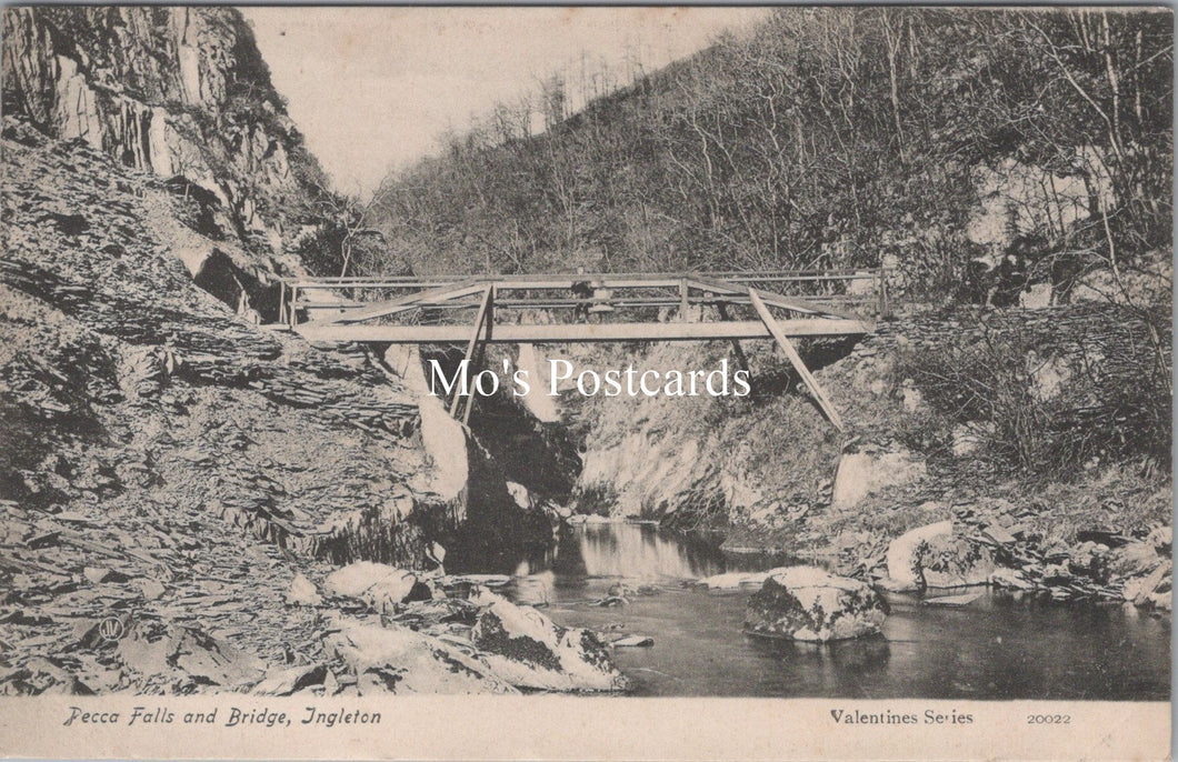 Yorkshire Postcard - Pecca Falls and Bridge, Ingleton  SW17824