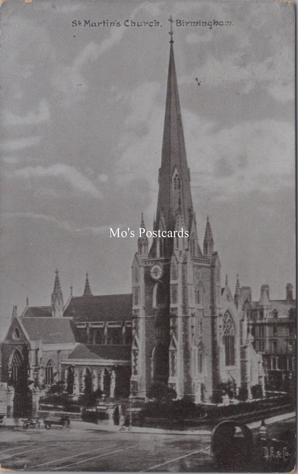 Warwickshire Postcard - St Martin's Church, Birmingham  SW17843
