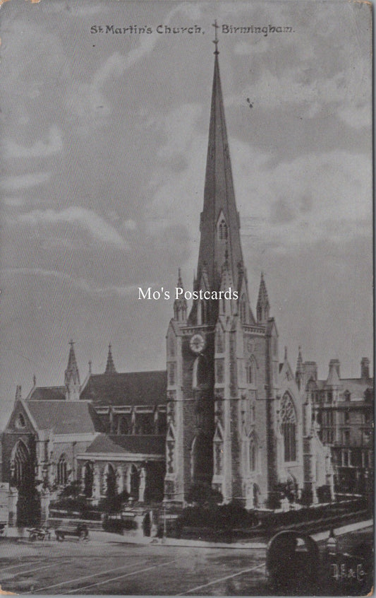 Warwickshire Postcard - St Martin's Church, Birmingham  SW17843
